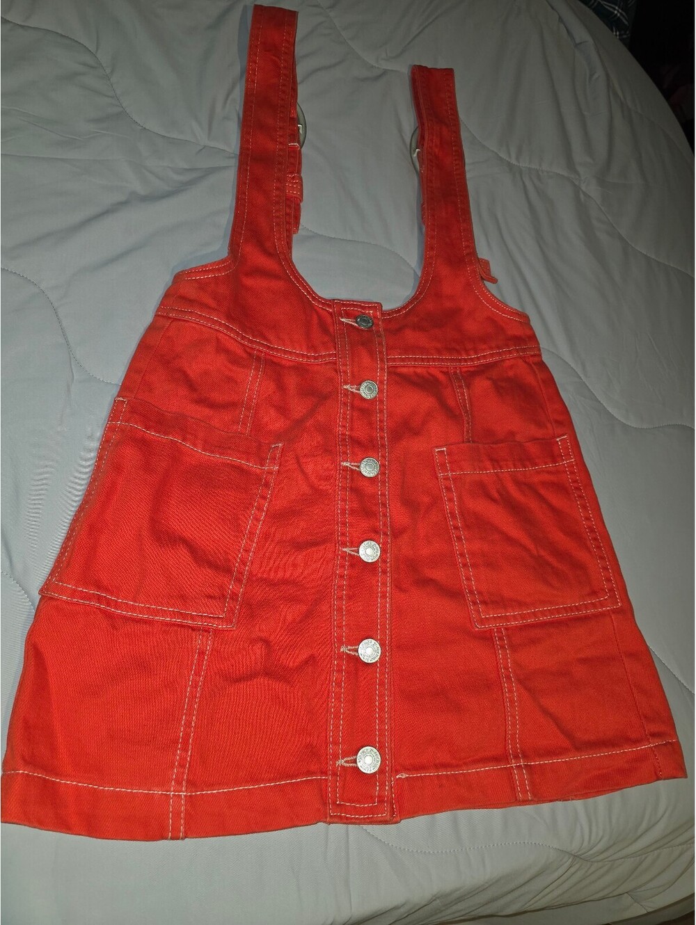 Forever 21 Jean Skirtall  Women's  Junior Size XS    Orange